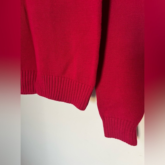 Jeanne Pierre Red Crew Neck Pull-On Sweater, Medium Weight, Women’s Sz S - Picture 12 of 14